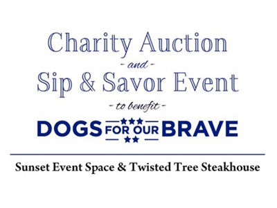 Dogs For Our Brave Annual Sip & Savor Set for November 12, 2023