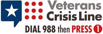 Veterans Crisis Line. Dial 988 then press 1.